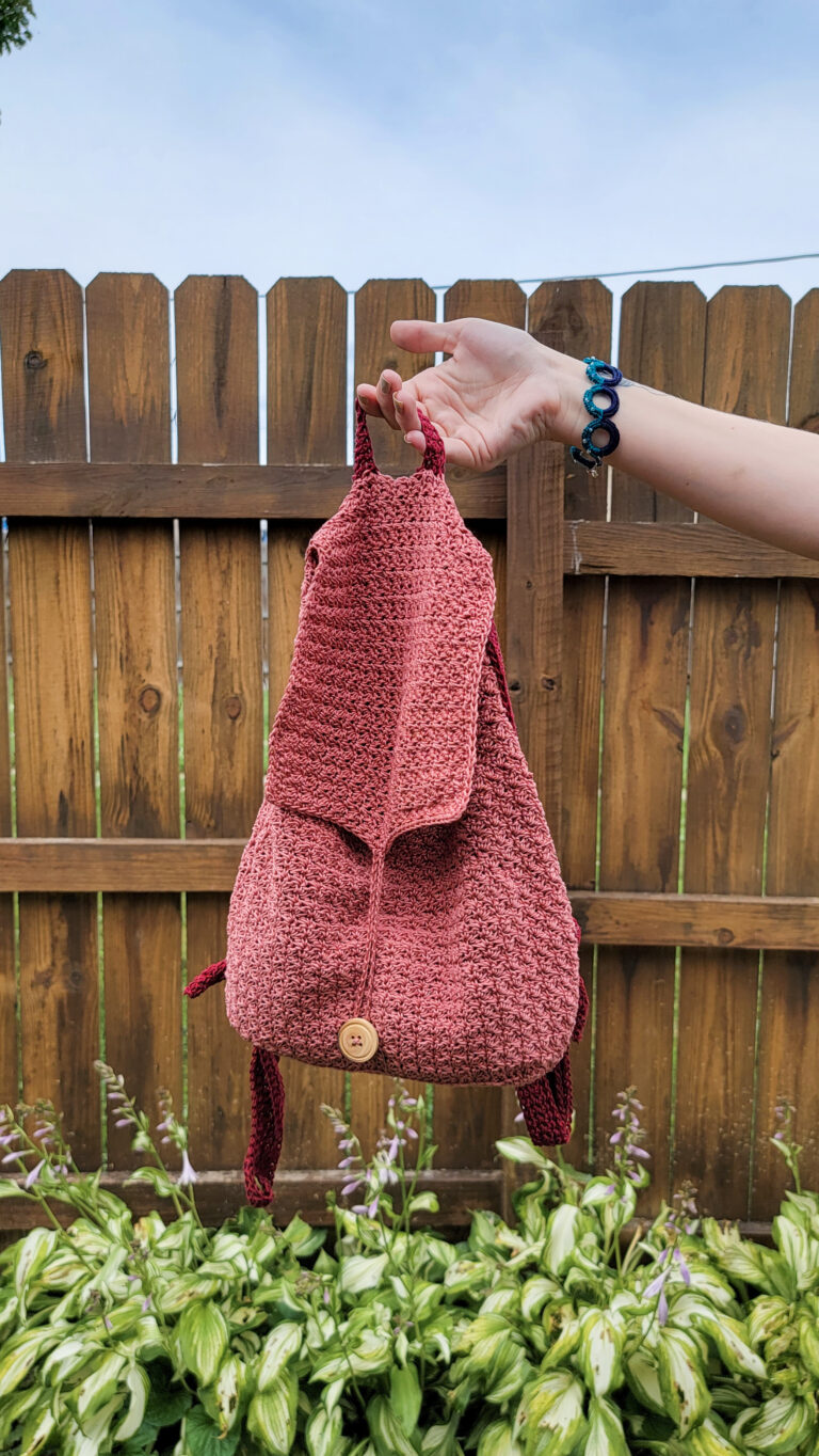 Tidal Mini Backpack for WeCrochet – Free Crochet Pattern