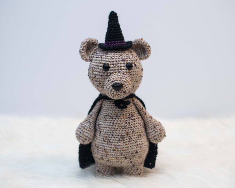 Witch Costume for Byron Bear – Free Crochet Pattern