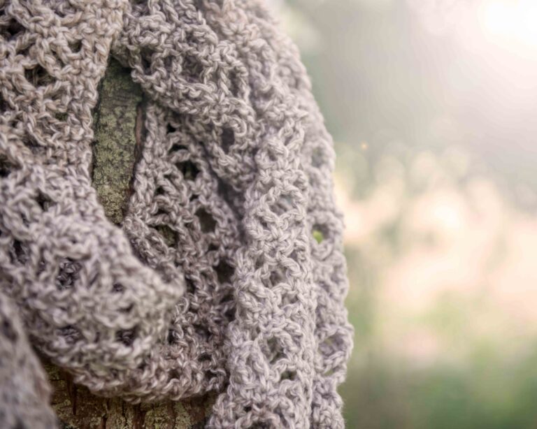 Cloudy Day Lace Scarf – Free Crochet Pattern