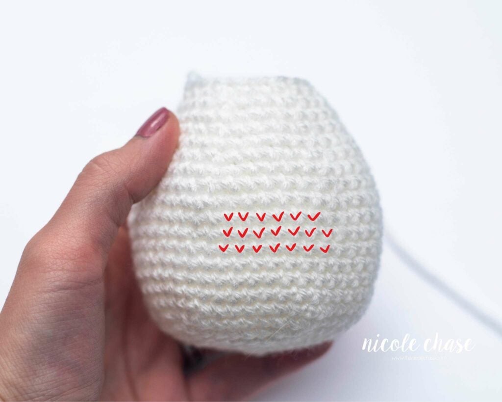 how to count crochet stitches in the round