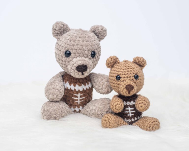 Fumble the Football Bear – Free Crochet Pattern