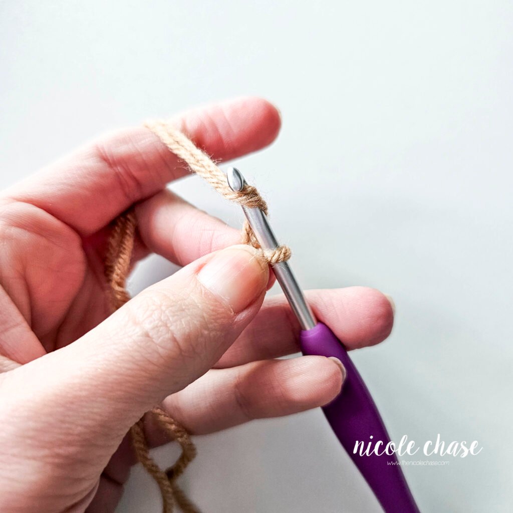 Crocheting the tail piece for the amigurumi mouse, part 2.