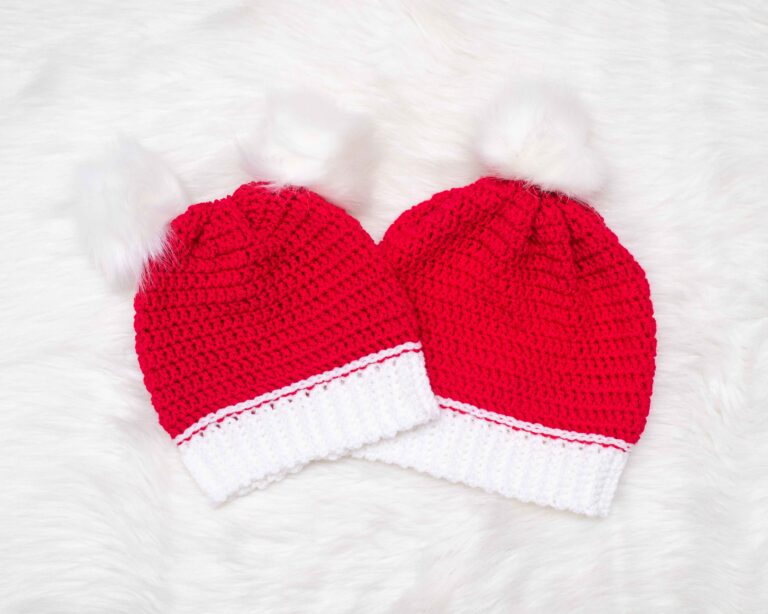 Simple Christmas Beanie – Free Crochet Pattern