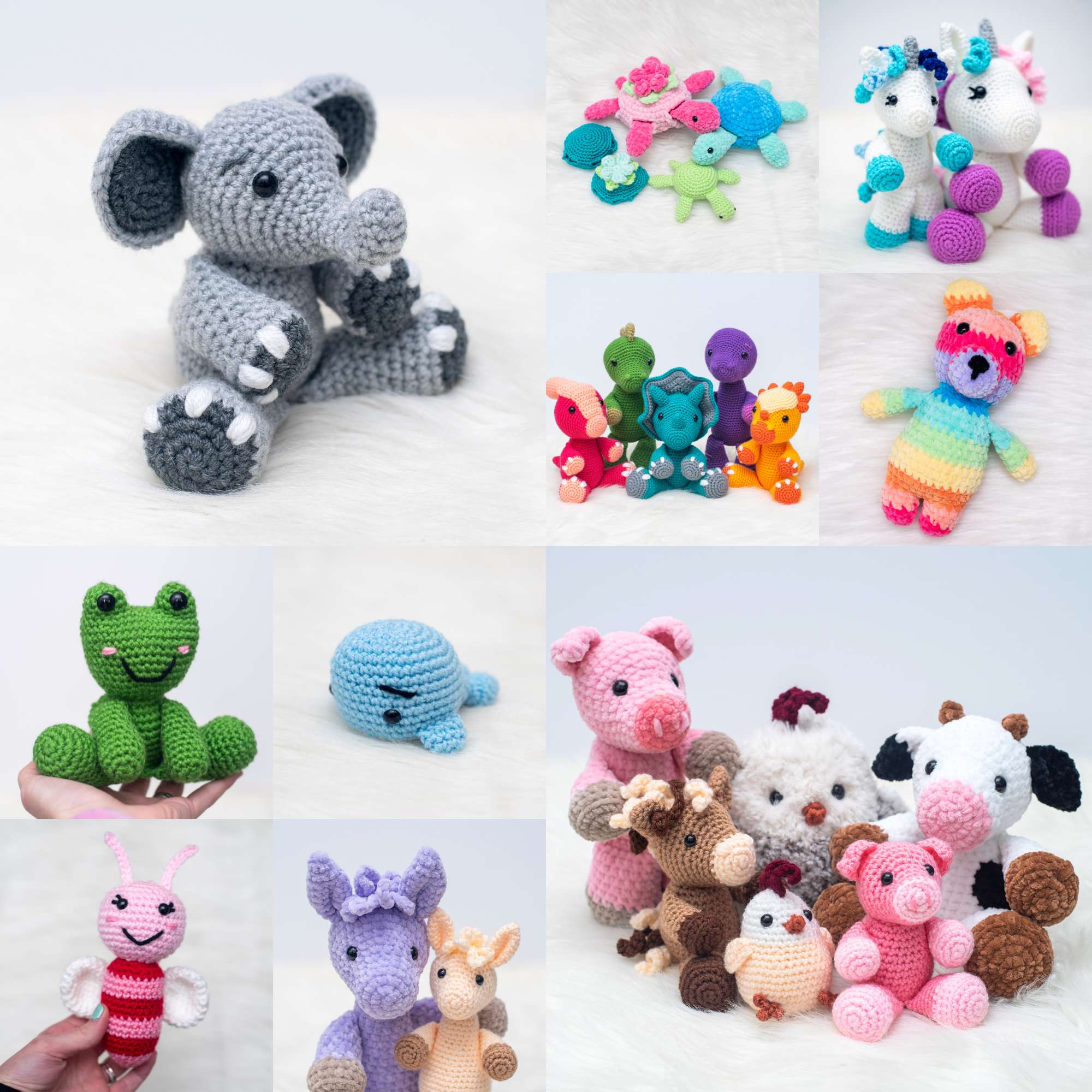 Animal Keychain – Handmade Crochet Amigurumi Bag Charm