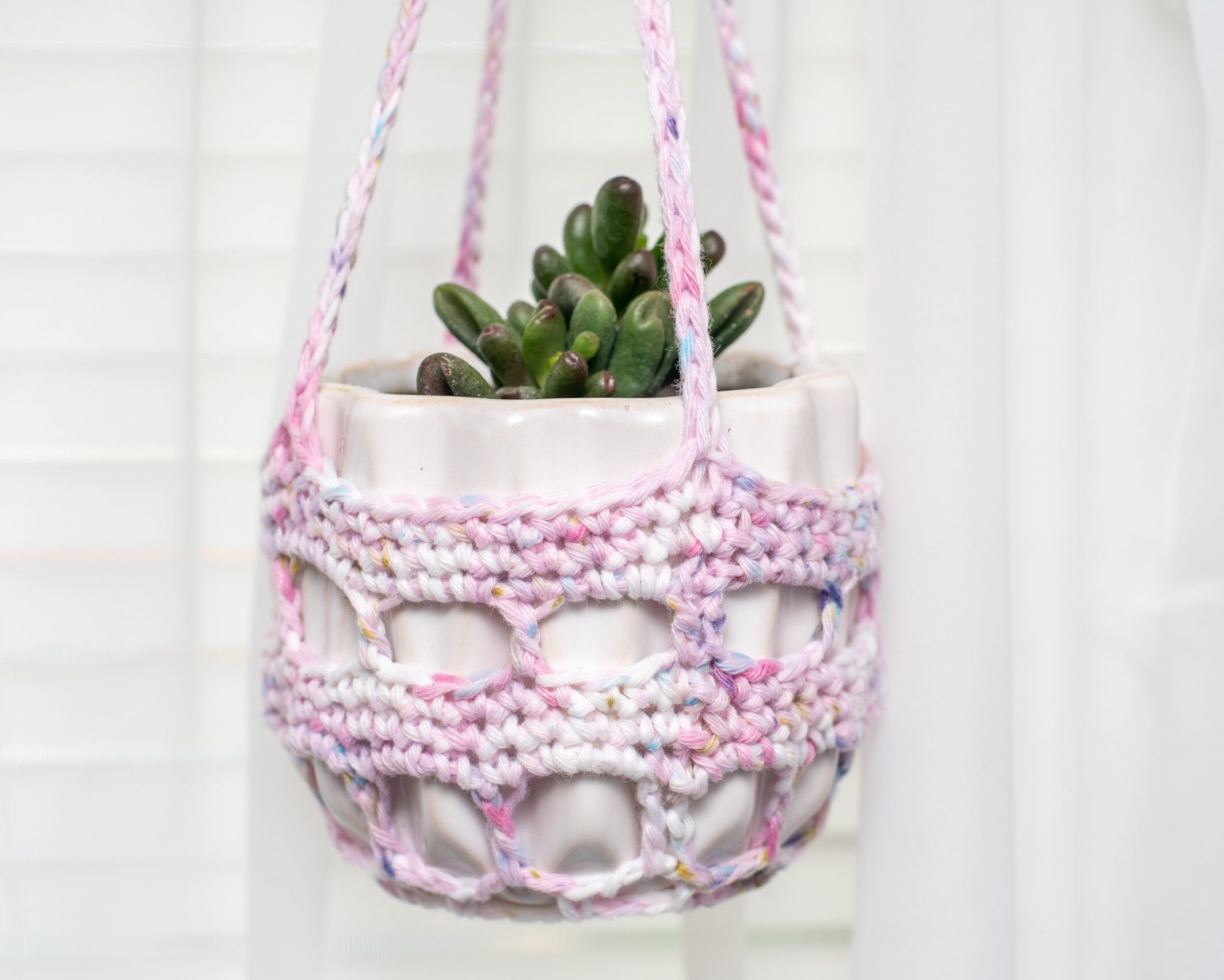 Free Plant Hanger Crochet Pattern - Great for Succulents