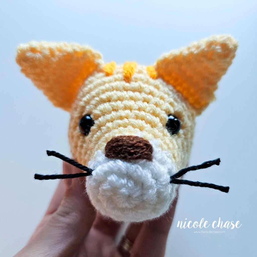 Finished whisker attachment. 